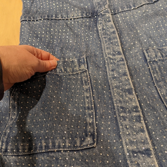 Chambray Dress with sparkles - Picture 9 of 10